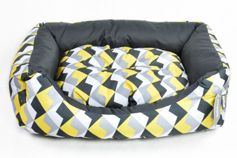 Empets Couch Bed Modern Printed Yellow & Grey