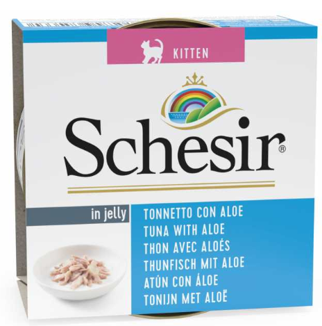 Schesir - Cat Wet Food Can-Kitten -Tuna With Aloe 85G