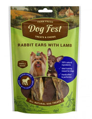 Dog Fest - Rabbit Ears With Lamb For Mini-Dogs - 55G