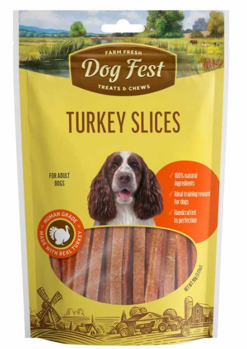 Dog Fest - Turkey Slices For Adult Dogs 90G