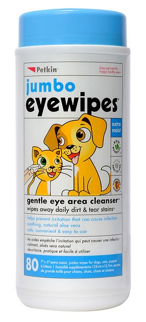 Petkin Jumbo Eye Wipes (80ct)