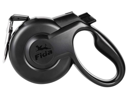 Fida Retractable Dog Leash Heavy Duty (Styleash Series)- Black