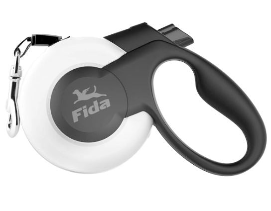 Fida - Retractable Dog Leash Heavy Duty (Mars Series)- White