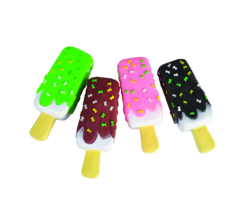 Vinyl Ice Pop Dog Toy Mixed Color