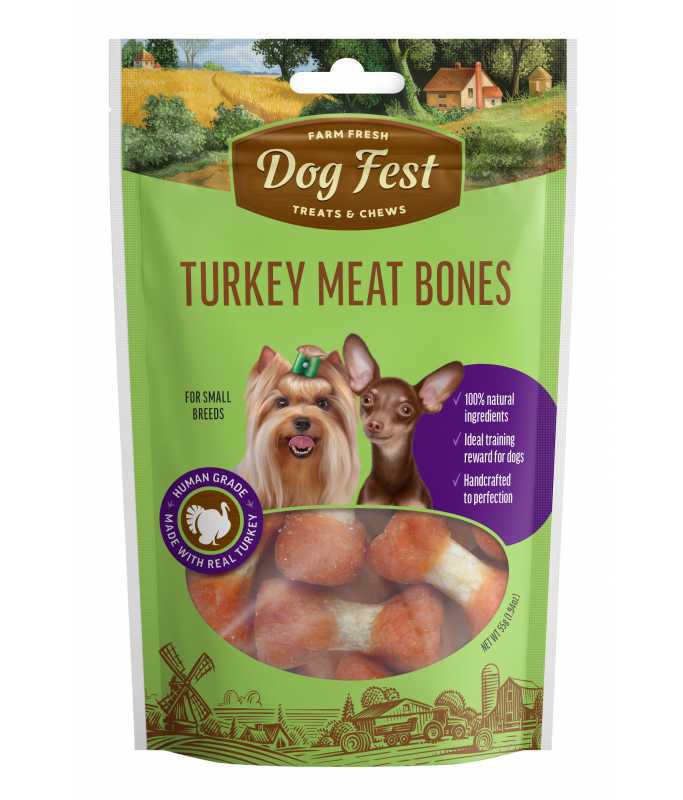 Dog Fest - Turkey Meat Bones For Small Breeds