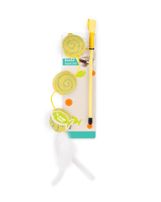 All For Paws - Kitty - Wand Ball - Yellow