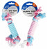 Duvo+ Puppy Toy Tpr Stick With Nylon Rope 20 CM ( Pink/Blue)
