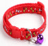 Pets Club Adjustable Cat Collar With Bell - Red Bone