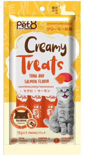 Pet8 - Creamy Treats 15Gx4