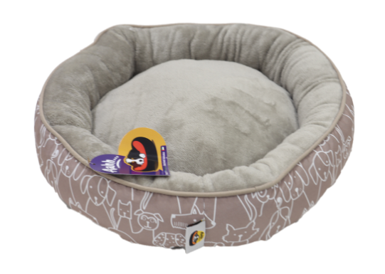 Aahh… Snuggly L46 X w36 X h42Cms, Flannel Beige Doggies Love