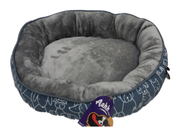Aahh… Snuggly L46 X w36 X h42Cms Flannel Blue Grey Doggies Love