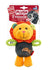 Gigwi Plush Friendz Squeaker Dog Toy, Lion