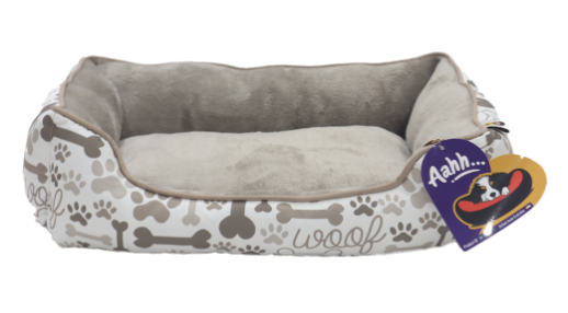 Aahh… Squarey L46 X w36 X h42Cms Flannel Beige Paw & Bones