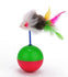 For Pet - Rolling Ball With Feather For Cats ,Size: 11*12