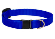 Lupine Basics Adjustable Collar Blue 1/2" For Small Dogs - blue
