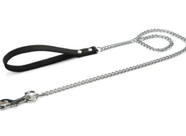 Beeztees - Sturdy Dog Chrome Leash, Black