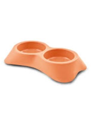 Bergamo - Food & Water Bowl Nuvola Doppia 7 0.6 Ltr Mix Color