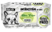 Absorb Plus - Absolute Pet Antibacterial Pet Wipes Aloe Vera 80  Sheets
