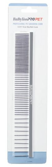 BaByliss PRO PET Three-Way Multi Dog Comb