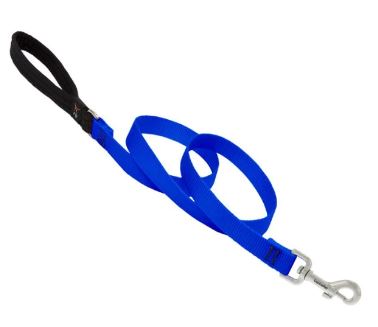 Lupine - Basic Solids Padded Handle Dog Leash 4Ft 3/4" Wide