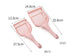 Pets Club Cat Litter Scoop, Size 33*15.5 CM : Pink