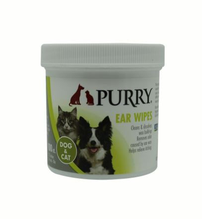 Purry Ear Wipes For Dogs And Cats -100 PCS