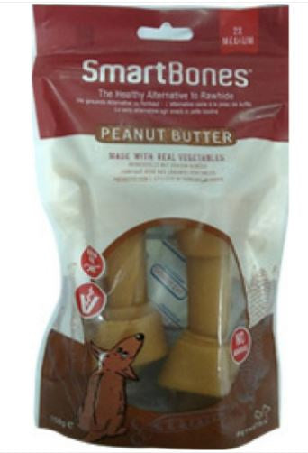 Smartbones Peanut Butter Medium 2 Pk