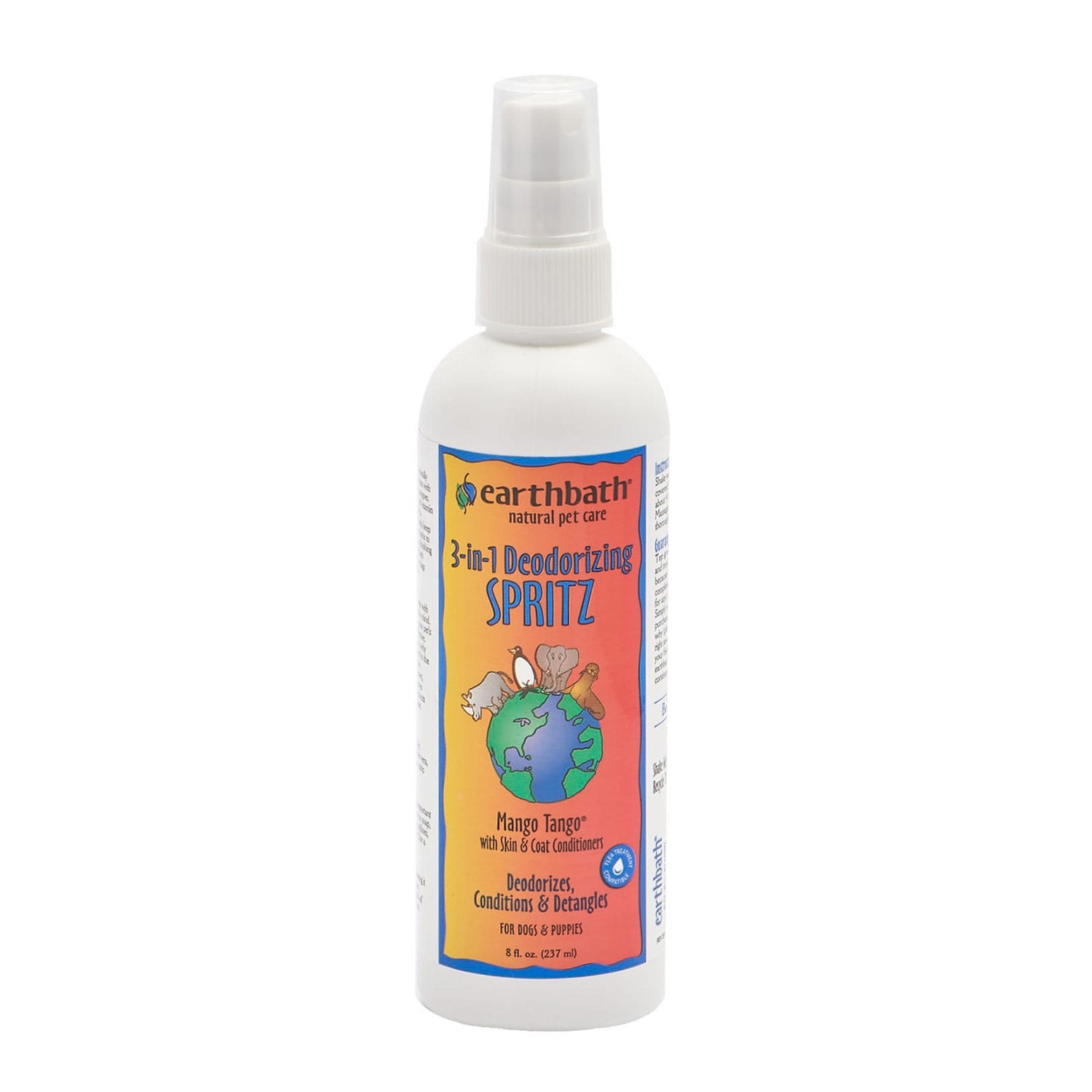 Earthbath Spritz Mango Tango Mango Scent 8oz Pump Spray