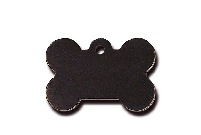 ID Tag For Pet's Collar -Black