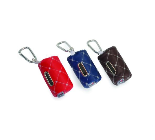 Camon - Quilted Poop Bag Dispenser Multi Color ( Per Piece )