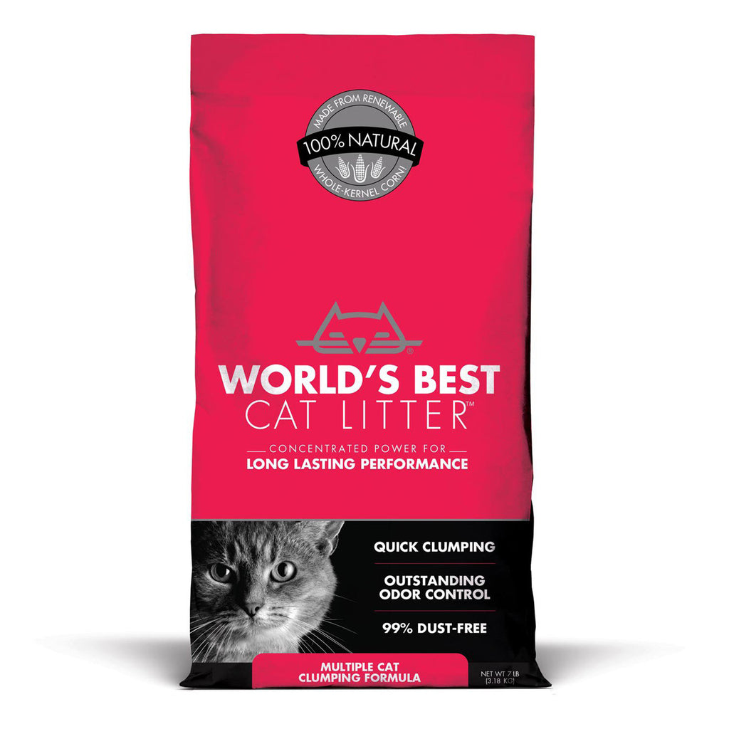 World's Best Cat Litter Multiple Cat Clumping 7.0 lb Bag