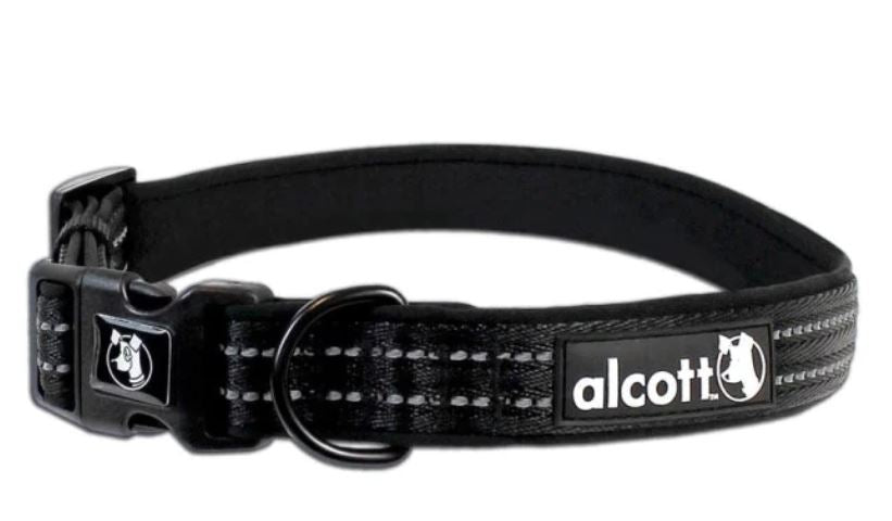 Alcott Adventure Dog Collar Medium - Black | Pet Shop in Dubai