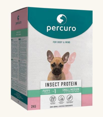 Percuro - Insect Protein Puppy Small/Medium Breed Dry Dog Food 2KG