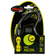 FLEXI NEW NEON YELLOW TAPE RETRACTABLE LEASH 