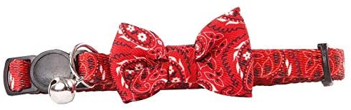 Pawise Cat Collar with Bowknot - Red