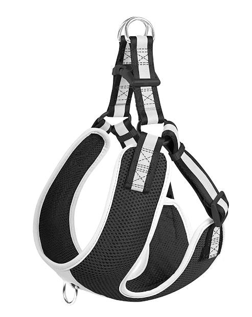 Fida Step-In Dog Harness  Reflective - Black