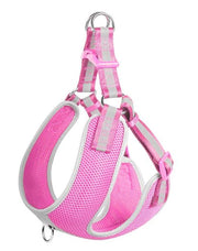 Fida - Step-In Dog Harness  Reflective - Pink