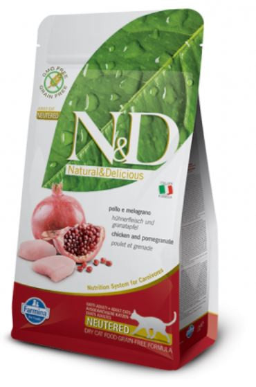 Farmina Chicken & Pomegrante Neutered Cat Dry Food, 1.5 KG
