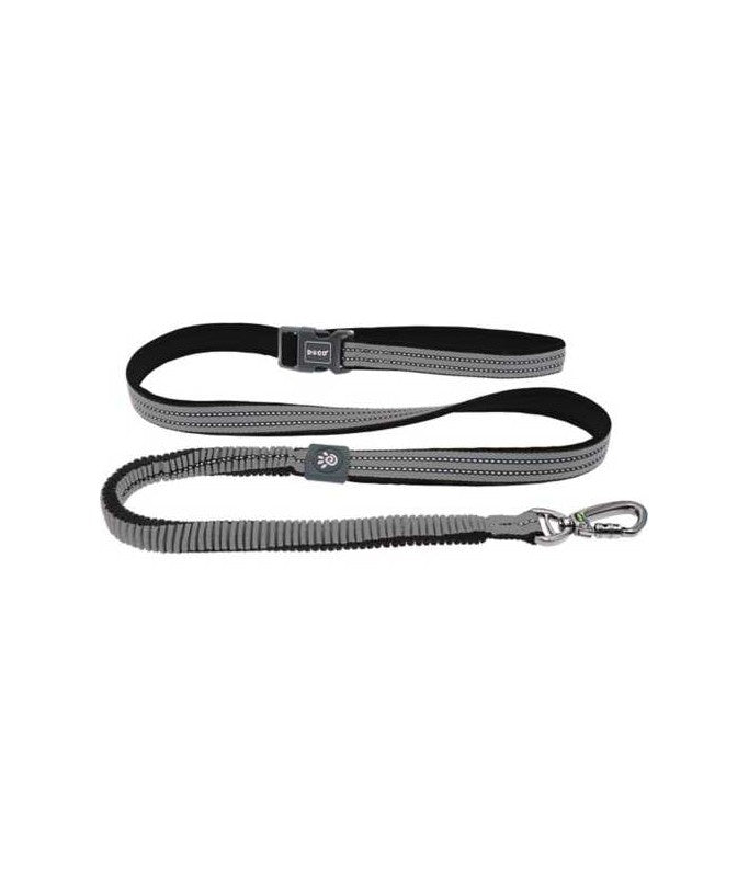 DOCO VARIO Easy Snap™ BUNGEE Leash Reflective 6ft (DCV2072S)-1.5 x 180cm-GREY