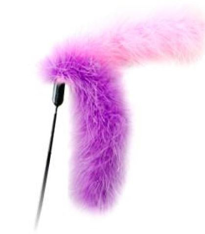 Interactive Cat Teaser Toy - Fluffy Purple Tail - Small