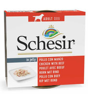 Schesir - Dog Wet Food-Chicken Fillets With Beef