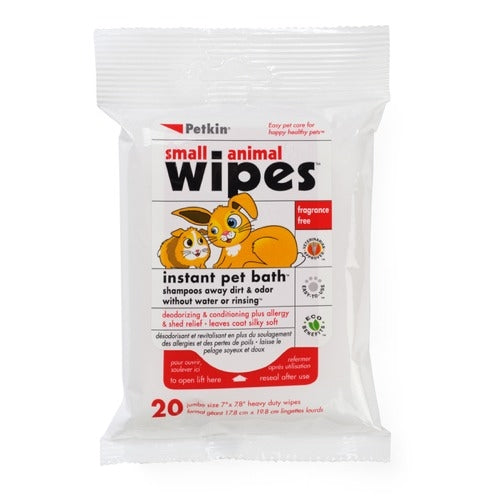 Petkin Small Animal Wipes