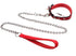 For Pet Dog Lead Chain With Pu Handle & Collar - Small (2.5*120 CM) (Mixed Colors)