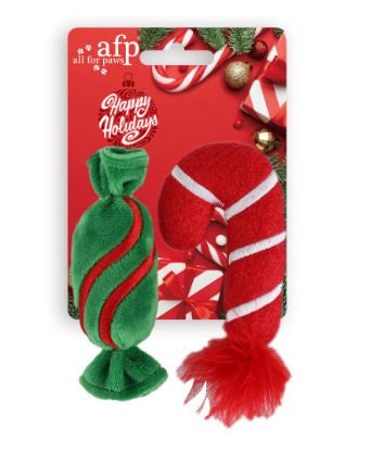 All For Paws - Happy Holiday - 2 pack Candy & Candy Cane