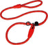 DOCO Reflective Rope Collar & Leash Combo with Leather Stopper [13mm x 120cm+30cm](0022060L)-LARGE-RED