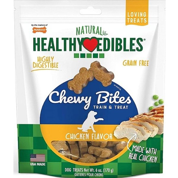 Nylabone Healthy Edibles Chewy Bites 6 Oz