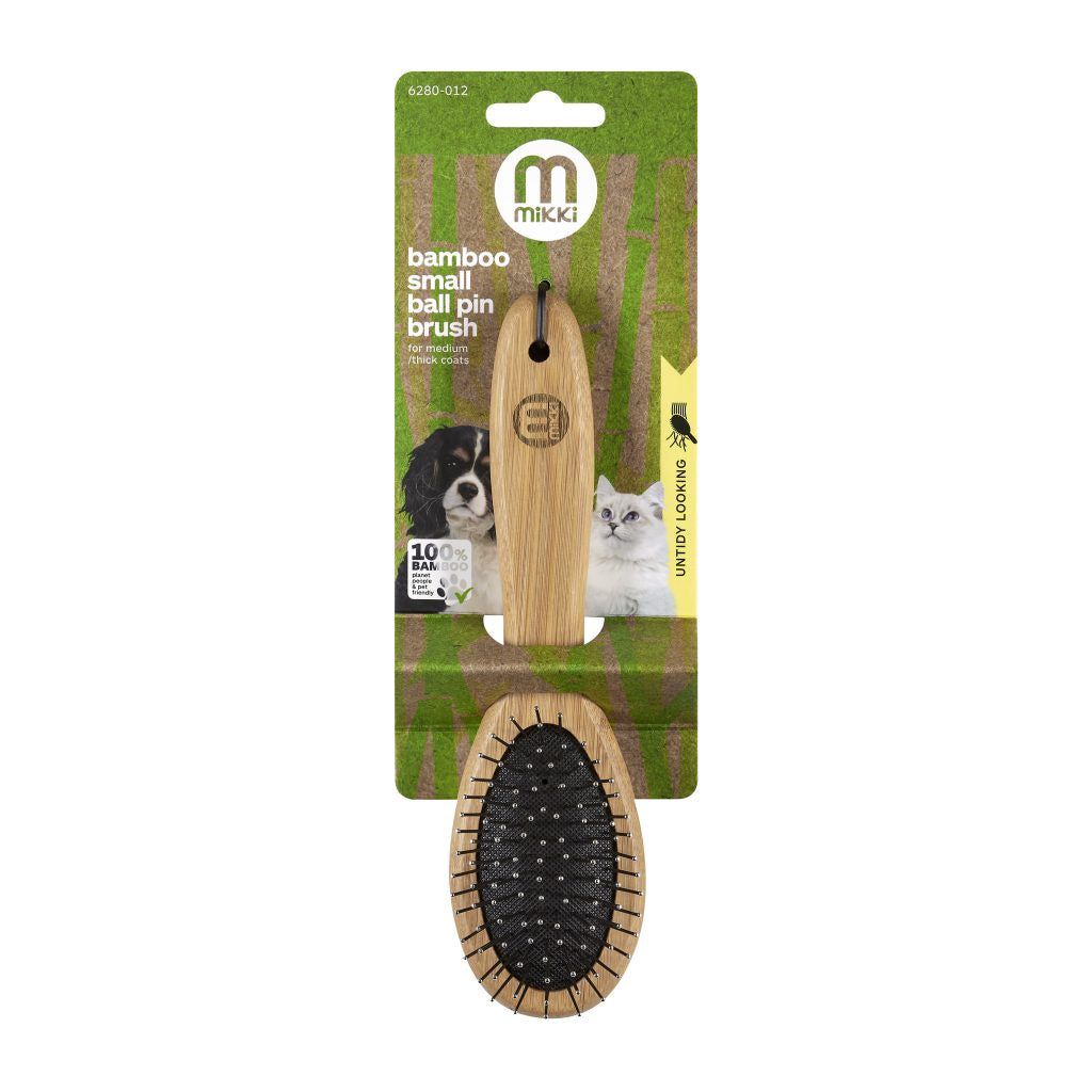 Mikki - Bamboo Ball Pin Brush - Small