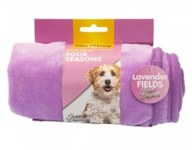 Gimdog Copertina Four Seasons Pet Blanket 60X90, Lavender Fields