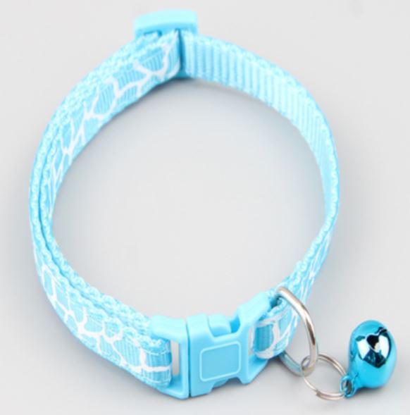 Pets Club Adjustable Cat Collar With Bell - Colorful