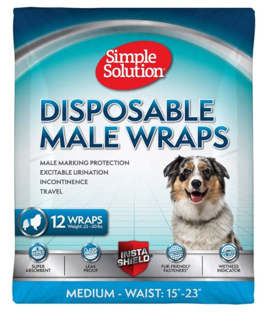 Simple Solution - Disposable Male Dog Wraps